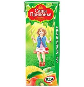 Фото товара Сок Сады Придонья Мультифруктовый 200мл.