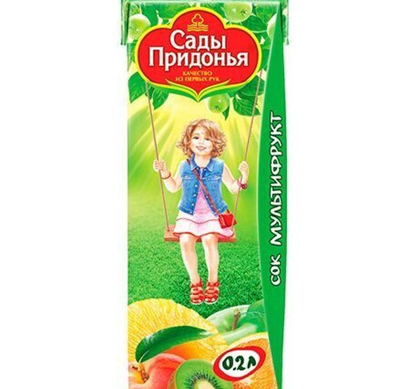 Сок Сады Придонья Мультифруктовый 200мл. купить с доставкой в Канске