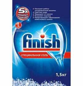 Фото товара Соль Finish против накипи для посуд машин 1,5кг