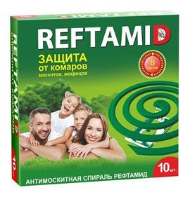 Фото товара Спираль Рефтамид от комаров 10шт