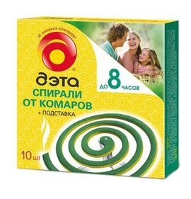 Фото товара Спирали Дэта инсекто от комаров и лет насек 10шт