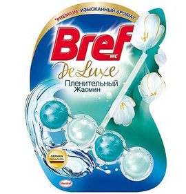 Фото товара Средство чистящее для унитаза Bref ДеЛюкс Пленительный жасмин 50г