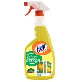 Фото товара Средство для мытья стекол Help Лимон курок 500мл/