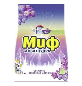 Фото товара Стир порошок Миф авт 2кг Свежесть северных цветов