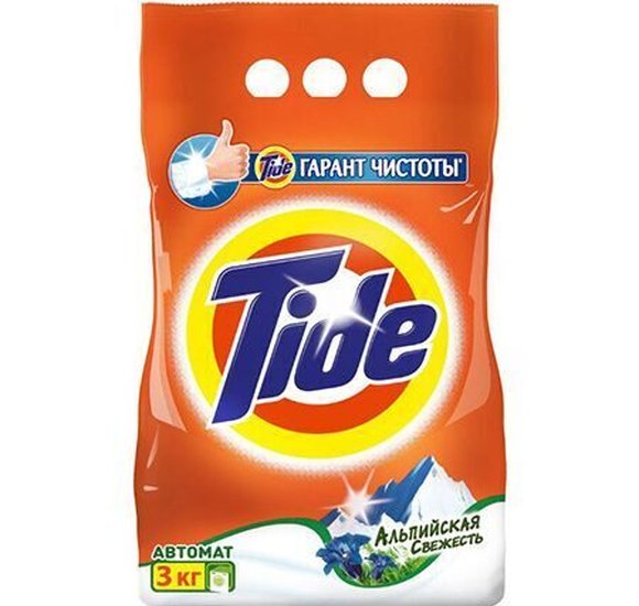 Стир порошок Tide авт 3кг Альпийская Свежесть купить с доставкой в Канске