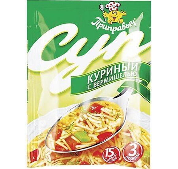 Суп Приправыч Куриный с вермишелью 60г купить с доставкой в Канске