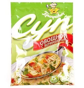 Фото товара Суп Приправыч Овощной с вермишелью 60г