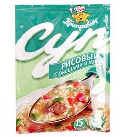 Фото товара Суп Приправыч Рисовый с овощами и мясом 60г