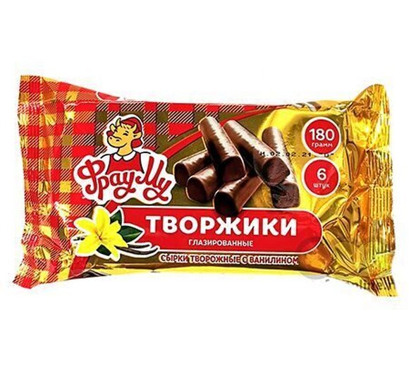 Сырок глазированный Фрау Му ваниль 30г БЗМЖ купить с доставкой в Канске
