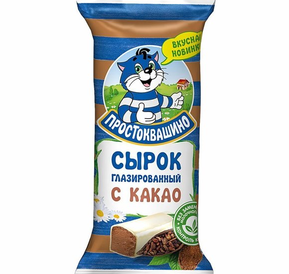 Сырок глазированный Простоквашино с какао 23% 40г БЗМЖ купить с доставкой в Канске