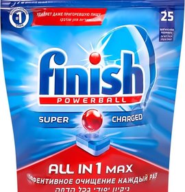 Фото товара Таблетки  Finish powerball для ППМ ALL in 1 MAX 25шт//