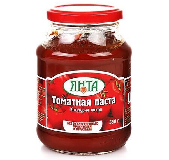 Томатная паста Янта 550г ст/б купить с доставкой в Канске