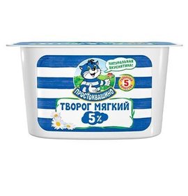 Фото товара Творог Простоквашино мягкий 5% 130г БЗМЖ