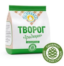 Фото товара Творог Сибиржинка Традиция обезжиренный 200г БЗМЖ