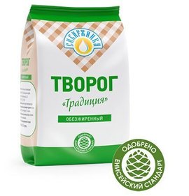 Фото товара Творог Сибиржинка Традиция обезжиренный 500г БЗМЖ