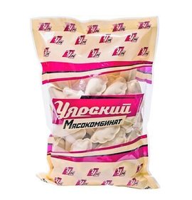 Фото товара Вареники Уярский МК с мясом и капустой 800г