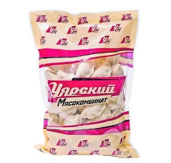 Вареники Уярский МК с мясом и капустой 800г купить с доставкой в Канске