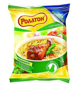 Фото товара Вермишель Роллтон 60г на домашнем бульоне в ас-те