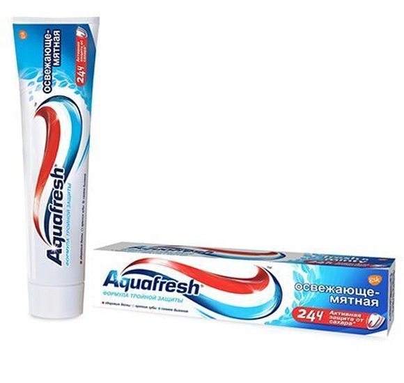 Зубная паста Aquafresh 3 Fresh & Minty 125мл купить с доставкой в Канске