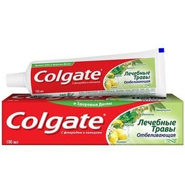 Фото товара Зубная паста Colgate Лечебные травы Отбеливающая 100мл