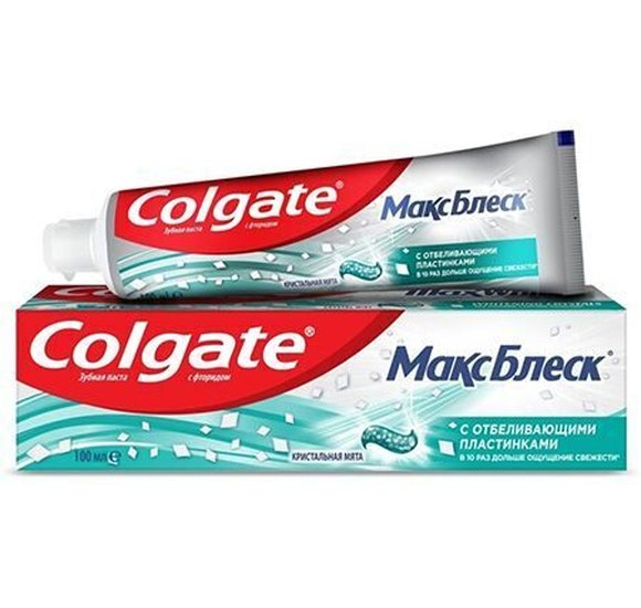Зубная паста Colgate МаксБлеск Кристальная мята 100мл купить с доставкой в Канске